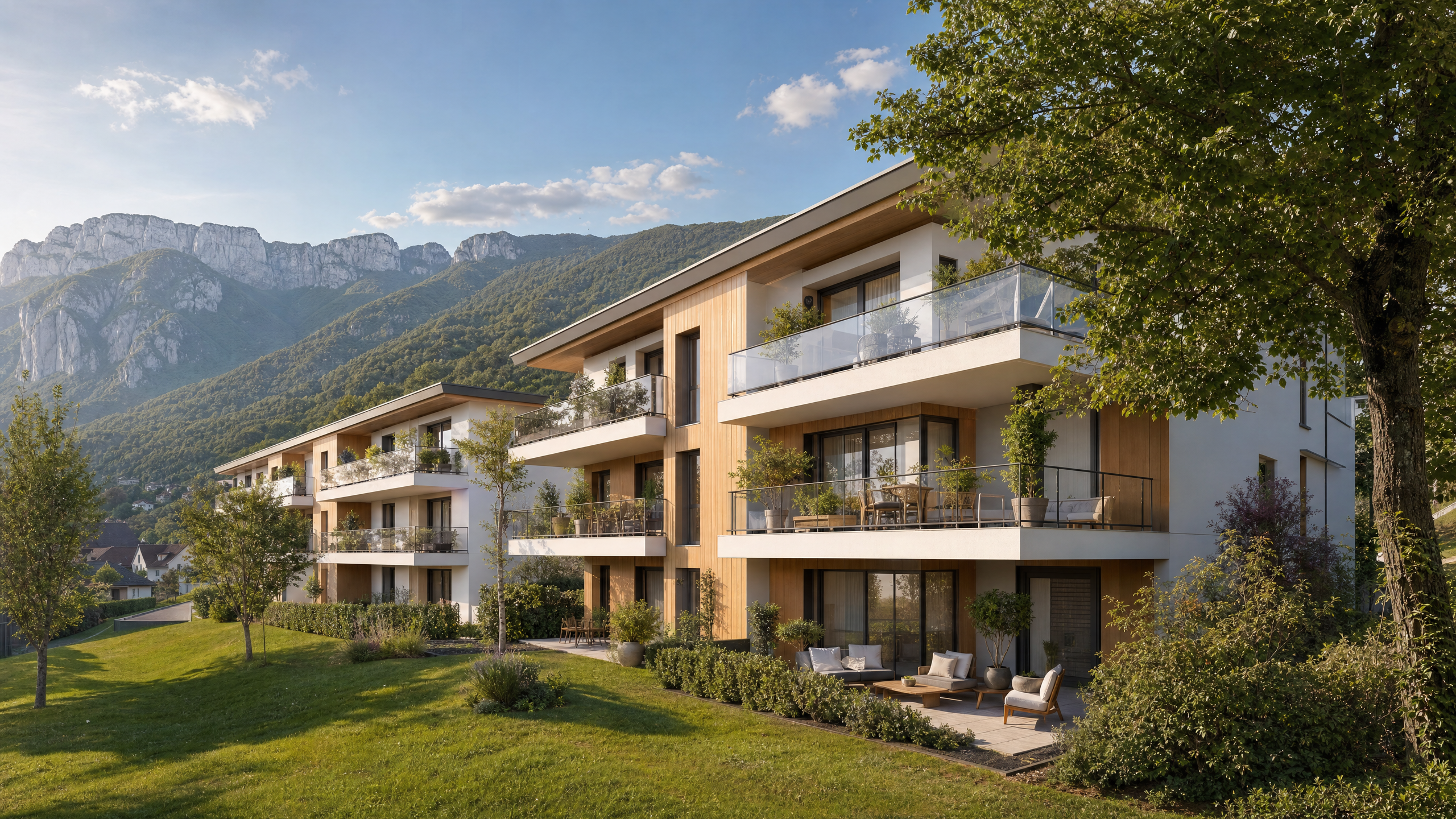 Illustration non contractuelle du programme neuf secteur Paviot Voiron - Appartements T2 à T4 dès 159 000 euros RE2020