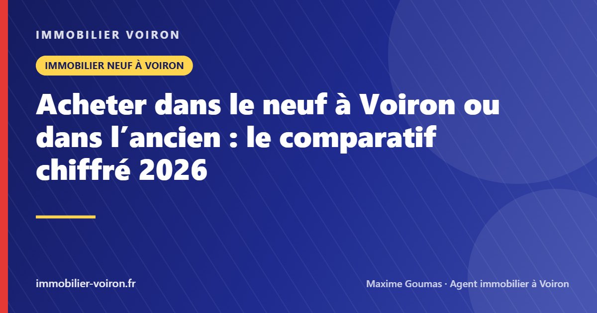 Acheter dans le neuf à Voiron ou dans l’ancien : le comparatif chiffré 2026 (Immobilier Voiron)