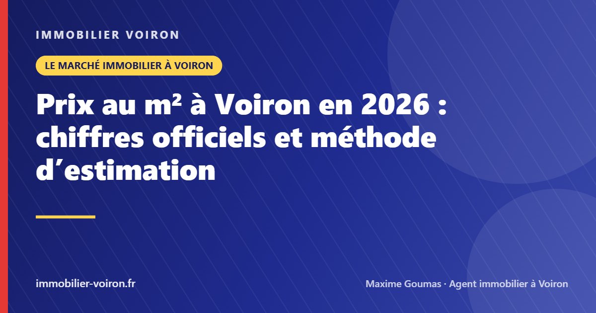 Prix au m² à Voiron en 2026 : chiffres officiels et méthode d’estimation (Immobilier Voiron)