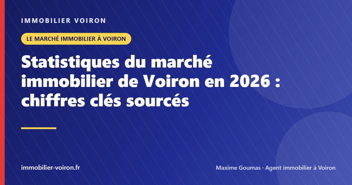 Statistiques du marché immobilier de Voiron en 2026 : chiffres clés sourcés (Immobilier Voiron)